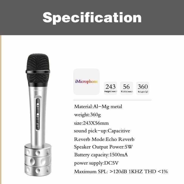 Micro Karaoke kèm loa iMicrophone